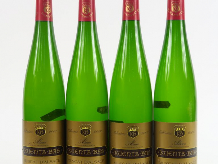4 BOUTEILLES MUSCAT D'ALSACE 'COLLECTION' KUENTZ BAS - 2007