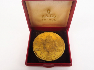 Vente aux enchères Pièce de 100 Francs or 1855-A.  FRAIS ACHETEURS : 5% TTC