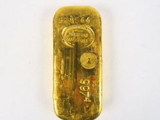 Vente aux enchères Lingot d'or n° 928544, titre or : 997,4. Poids brut : 1000 g  FRAIS AC