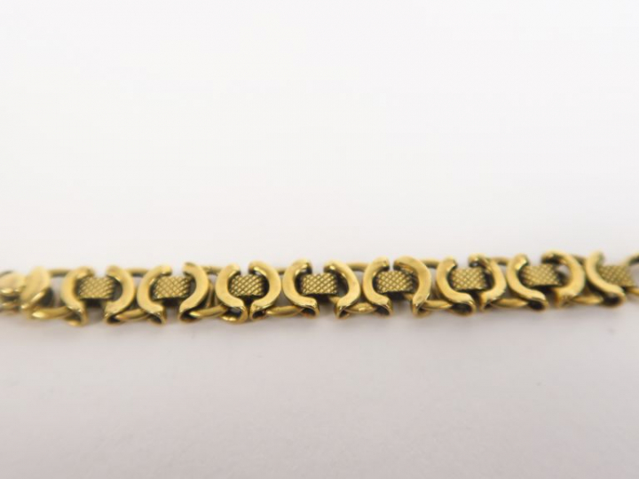 Bracelet en or jaune. Poids. 7,60 g