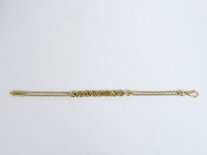 Bracelet en or jaune. Poids. 7,60 g