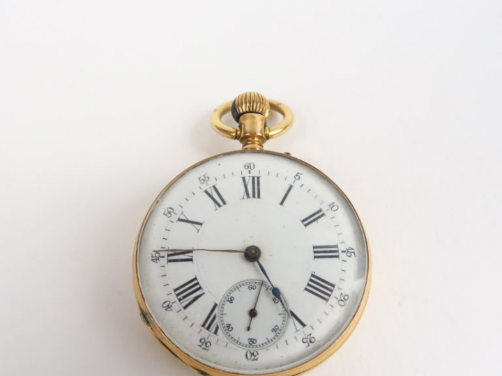 Montre de gousset en or jaune. Poids tel. 67,80 g