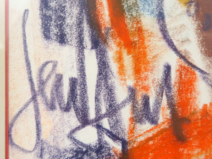 Gen PAUL. "Bouquet de fleurs". Pastel. Signé en bas à gauche.  44 x 29