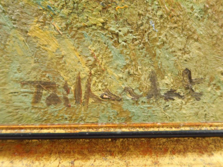 Vincent TAILHARDAT. "La toilette" Huile sur toile, signée en bas à dro