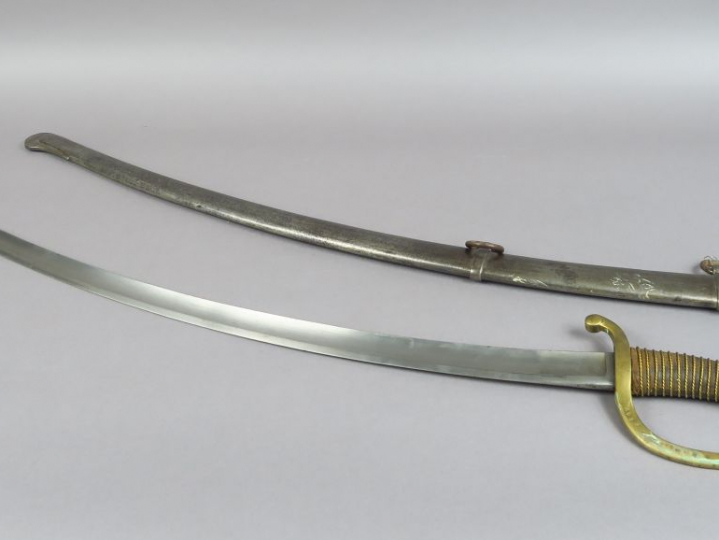 Sabre troupe de canonnier monté modèle 1829, fabrication "Manufacture 