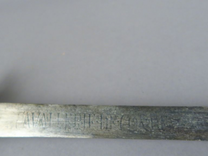 Forte épée de cavalerie contemporaine de la réforme de Choiseul de 176