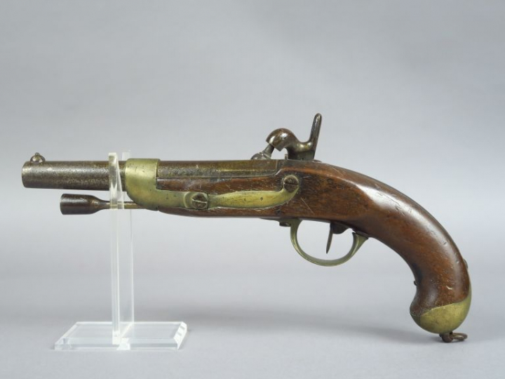 Pistolet réglementaire Français type 1822 T Bis construit neuf de la "