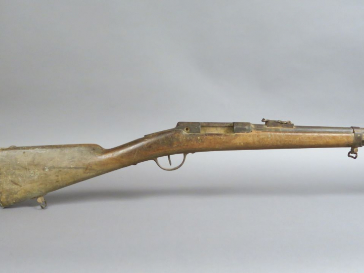 Fusil Chassepot d'infanterie modèle 1866 de la défense nationale signé
