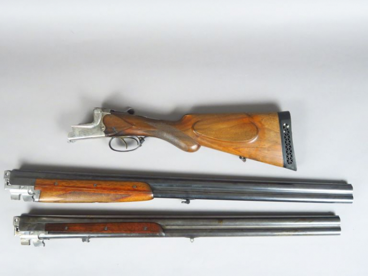 Fusil superposé Merkel à coffre calibre 12/70 à éjecteurs nr: "40540" 