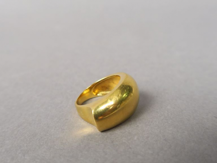 Bague en or jaune.  TDD. 49 Poids. 6,92 g