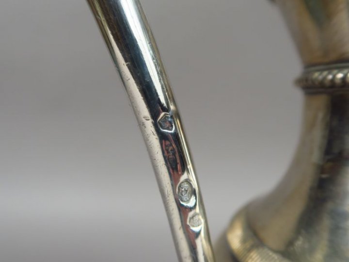 Aiguière et son bassin fin XVIIIème-début XIXème en argent.  Les deux 