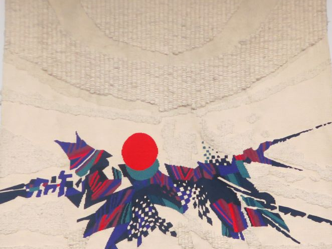 Jacques BRACHET  "Hommage à Yukio Mishima" Tapisserie E.A 1  242 x 204