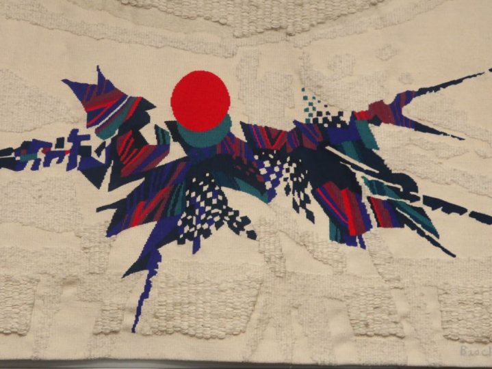 Jacques BRACHET  "Hommage à Yukio Mishima" Tapisserie E.A 1  242 x 204