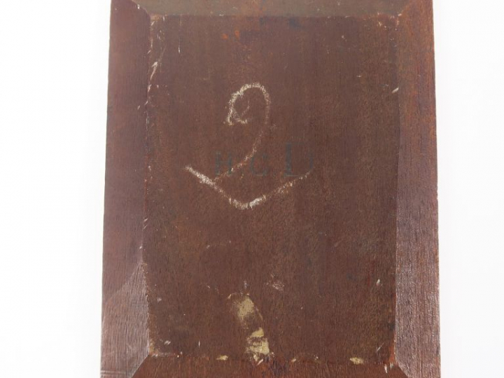 Hippolyte Camille DELPY "Paysage lacustre animé" Huile sur panneau. Si