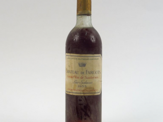 Vente aux enchères 1 BOUTEILLE CHÂTEAU DE FARGUES SAUTERNES - 1955 - LB