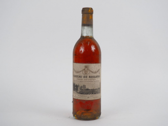 Vente aux enchères 1 BOUTEILLE CHÂTEAU DE ROLLAND SAUTERNES - 1959 - BG/BLS