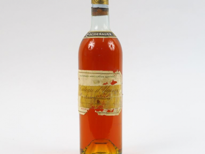 1 BOUTEILLE CHÂTEAU D'YQUEM 1er CCS SAUTERNES - 1966 - LB/EA