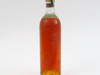 Vente aux enchères 1 BOUTEILLE CHÂTEAU D'YQUEM 1er CCS SAUTERNES - 1966 - LB/SE/CAPS DECO
