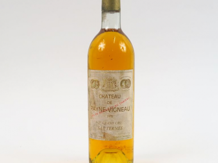 1 BOUTEILLE CHÂTEAU RAYNE VIGNEAU 1er CC SAUTERNES - 1970 - BG/ES