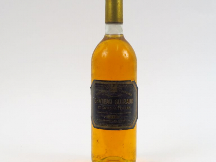 1 BOUTEILLE CHÂTEAU GUIRAUD 1er CC SAUTERNES - 1970 - BG+