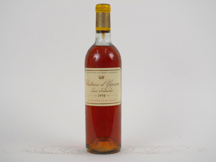 1 BOUTEILLE CHÂTEAU D'YQUEM 1er CCS SAUTERNES - 1970 - HEP/CAPS CORROD