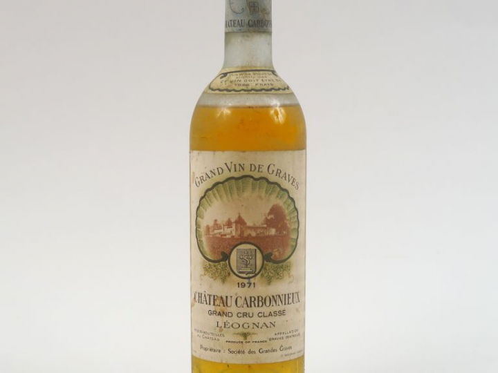 1 BOUTEILLE CHÂTEAU CARBONNIEUX GCC GRAVES - 1971 - BEP/CAPS AB