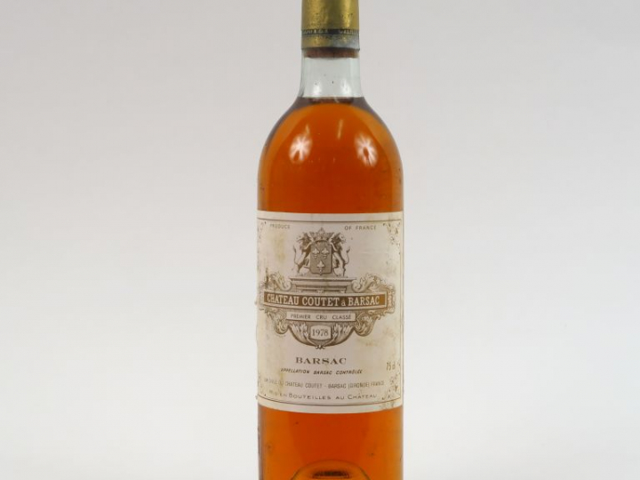 1 BOUTEILLE CHÂTEAU COUTET 1er CC SAUTERNES - 1978 - BG