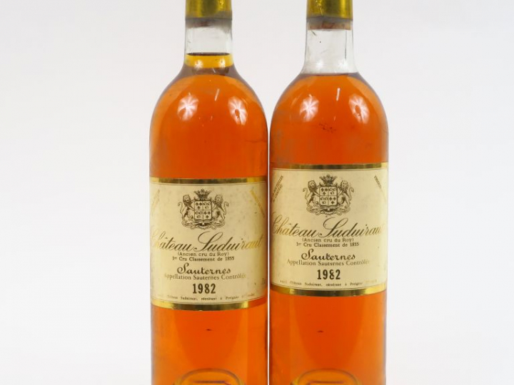 2 BOUTEILLES CHÂTEAU SUDUIRAUT 1er CC SAUTERNES - 1982 - LB