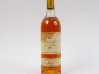 Vente aux enchères 1 BOUTEILLE CHÂTEAU D'YQUEM 1er CCS SAUTERNES - 1987 - MEP/ET/CAPS AB