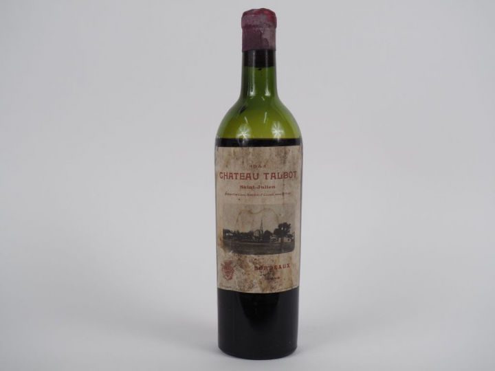 1 BOUTEILLE CHÂTEAU TALBOT GCC ST JULIEN - 1941 - BEP-VIDANGE/MISE NEG