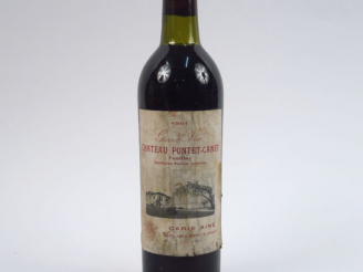 Vente aux enchères 1 BOUTEILLE CHÂTEAU PONTET CANET GCC PAUILLAC - 1951 - LB/MISE NEGOCE/