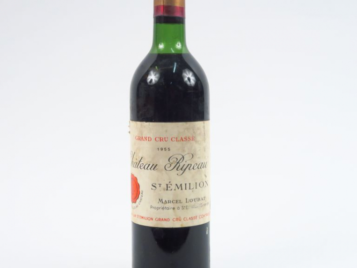 1 BOUTEILLE CHÂTEAU RIPEAU GCC ST EMILION - 1955 - LB-HEP/ELF/ETLA