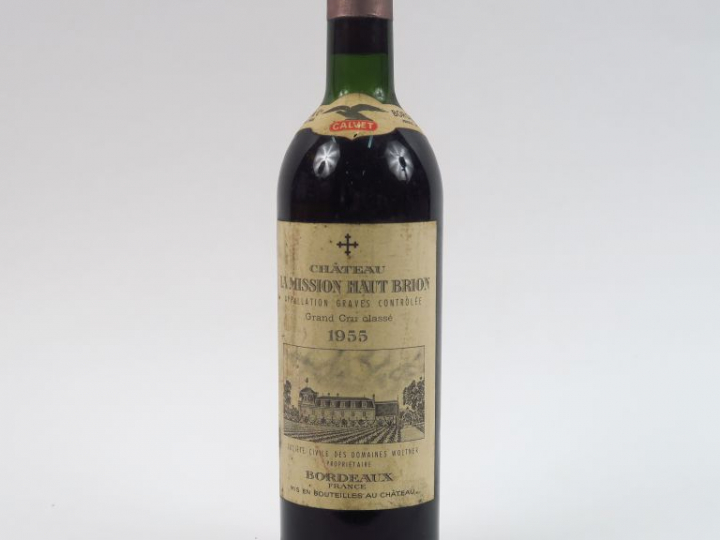 1 BOUTEILLE CHÂTEAU LA MISSION HAUT BRION GCC GRAVES - 1955 - LB/ETLA