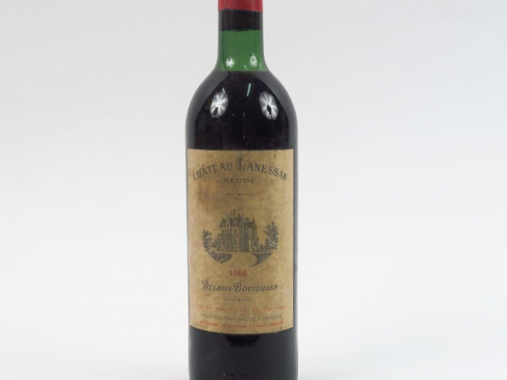 1 BOUTEILLE CHÂTEAU LANESSAN CB MEDOC - 1966 - LB-HEP/EF