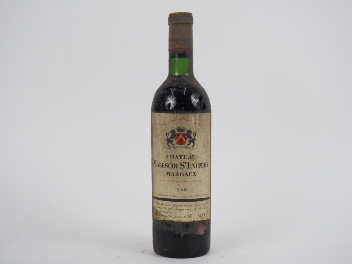 1 BOUTEILLE CHÂTEAU MALESCOT ST EXUPERY GCC MARGAUX - 1966 - BG/BS