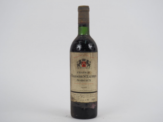 Vente aux enchères 1 BOUTEILLE CHÂTEAU MALESCOT ST EXUPERY GCC MARGAUX - 1966 - BG/BS