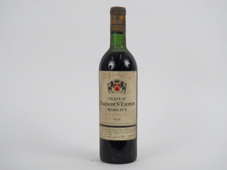 Vente aux enchères 1 BOUTEILLE CHÂTEAU MALESCOT ST EXUPERY GCC MARGAUX - 1966 - HEP-MEP/B