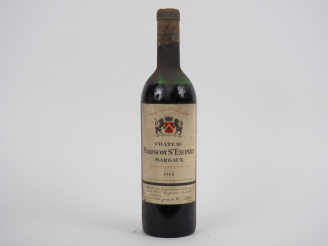 Vente aux enchères 1 BOUTEILLE CHÂTEAU MALESCOT ST EXUPERY GCC MARGAUX - 1966 - MEP/BS