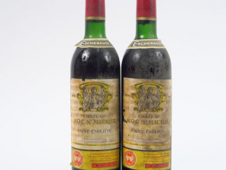 Vente aux enchères 2 BOUTEILLES CHÂTEAU ROC ST MICHEL ST EMILION - 1970 - LB/ET