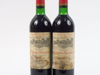 Vente aux enchères 2 BOUTEILLES CHÂTEAU CALON SEGUR GCC ST ESTEPHE - 1970 - LB/ELA