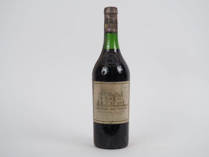1 BOUTEILLE CHÂTEAU HAUT BRION 1er GCC GRAVES - 1971 - 3,5 CM/BS