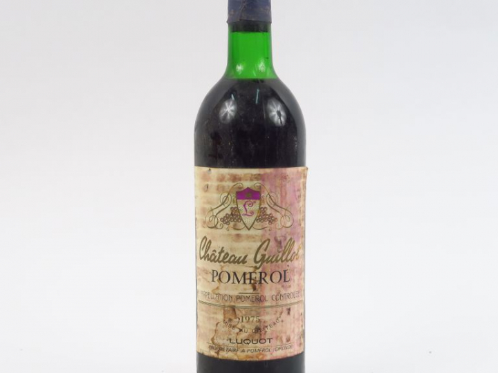 1 BOUTEILLE CHÂTEAU GUILLOU POMEROL - 1975 - HEP/ET