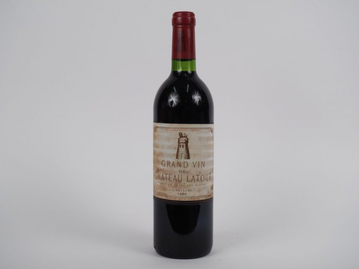 1 BOUTEILLE CHÂTEAU LATOUR 1er GCC PAUILLAC - 1980 - BG+/EF