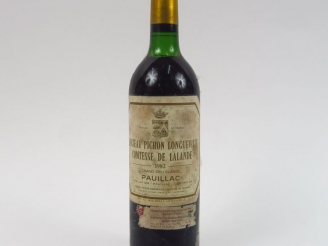 Vente aux enchères 1 BOUTEILLE CHÂTEAU PICHON LONGUEVILLE COMTESSE DE LALANDE - 1982 - LB