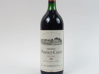 Vente aux enchères 1 MAGNUM CHÂTEAU PONTET CANET GCC PAUILLAC - 1982 - BG+