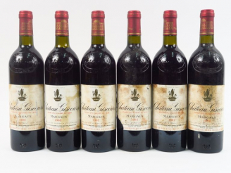 Vente aux enchères 6 BOUTEILLES CHÂTEAU GISCOURS GCC MARGAUX - 1982 - ES/1 ED