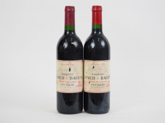 Vente aux enchères 2 BOUTEILLES CHÂTEAU LYNCH BAGES GCC PAUILLAC - 1991 - ELA