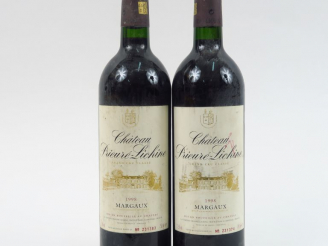 Vente aux enchères 2 BOUTEILLES CHÂTEAU PRIEURE LICHINE GCC MARGAUX - 1998