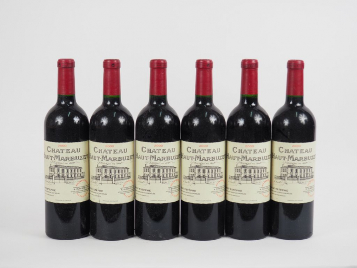 6 BOUTEILLES CHÂTEAU HAUT MARBUZET ST ESTEPHE - 2000