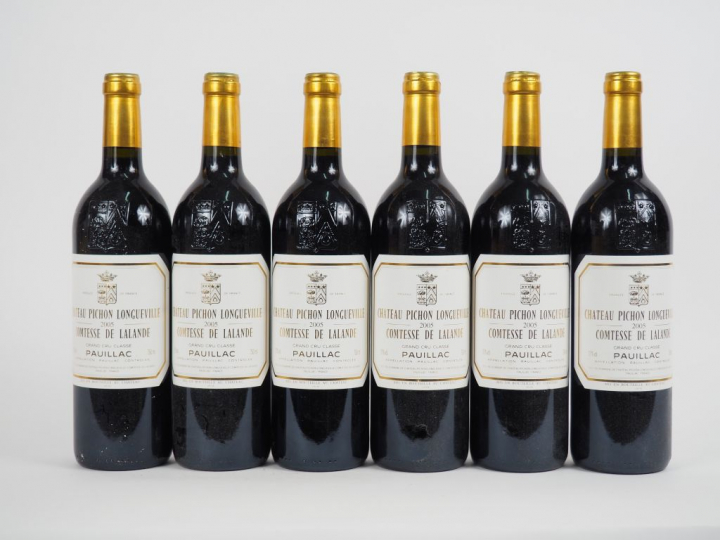 6 BOUTEILLES CHÂTEAU PICHON LONGUEVILLE COMTESSE DE LALANDE - 2005